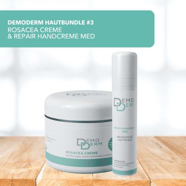 DemoDerm Hautbundle #3 - Rosacea Creme & Repair Handcreme Med