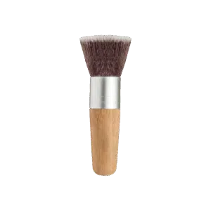 Flat Top Kabuki Pinsel Bambus unlackiert