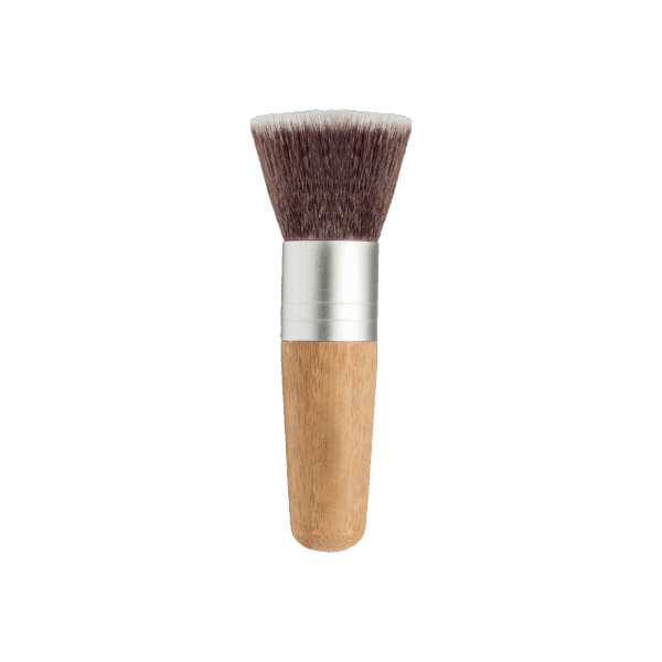 Flat Top Kabuki Pinsel Bambus unlackiert