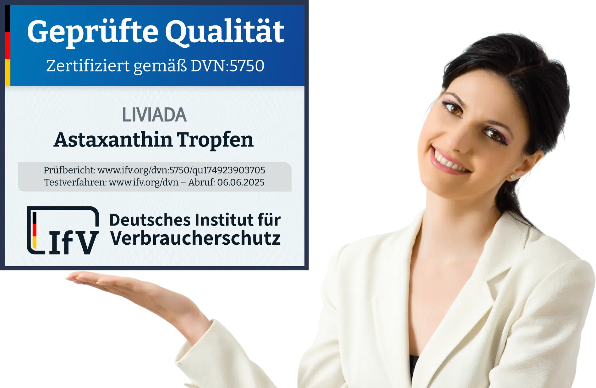 LIVIADA Astaxanthin Tropfen - Geprüfte Qualität by IfV