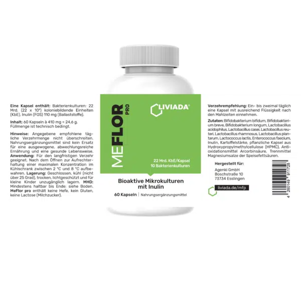 LIVIADA MEFLOR PRO - Bioaktive Mikrokulturen mit Inulin
