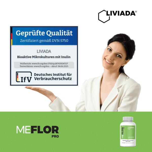 LIVIADA MEFLOR PRO - Bioaktive Mikrokulturen mit Inulin - Geprüfte Qualität by IfV