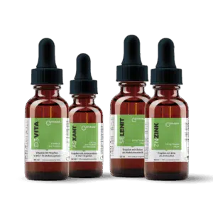LIVIADA Tropfen-Starterset - Vitamin D-, Astaxanthin-, Selen- und Zink-Tropfen