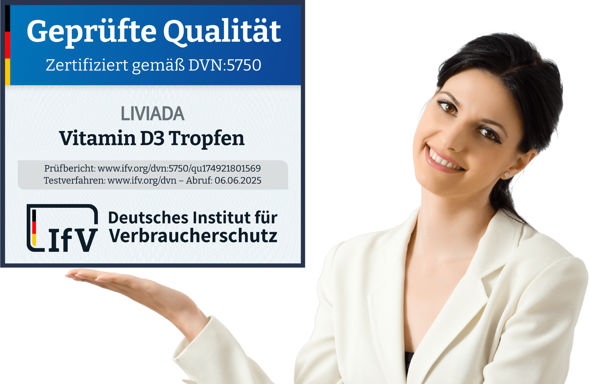 LIVIADA Vitamin D3 5.000 I.E. Tropfen - Geprüfte Qualität by IfV