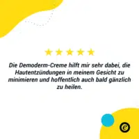 DemoDerm minimiert Hautentzündungen - Trusted Shops Bewertung