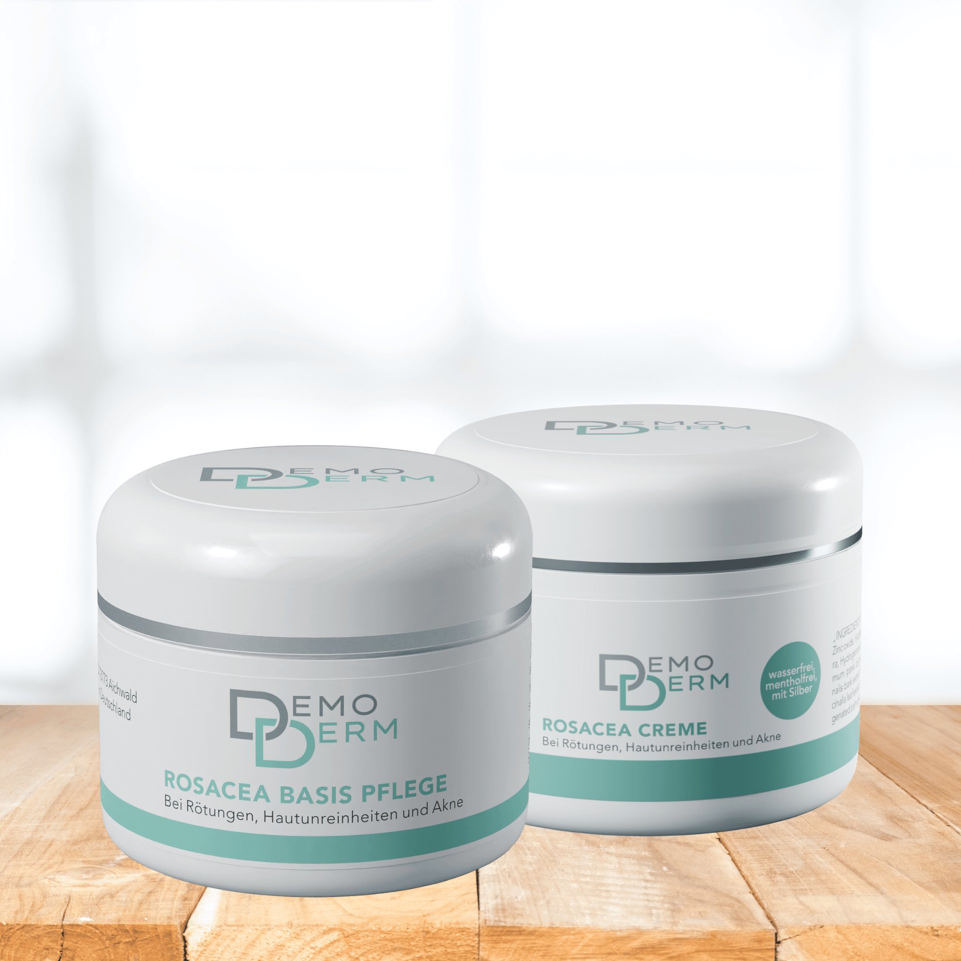 DemoDerm® Rosacea Basis Pflege und DemoDerm® Rosacea Creme für Deine Rosacea Haut DemoDerm Rosacea Basis Pflege und DemoDerm Rosacea Creme für Deine Rosacea Haut